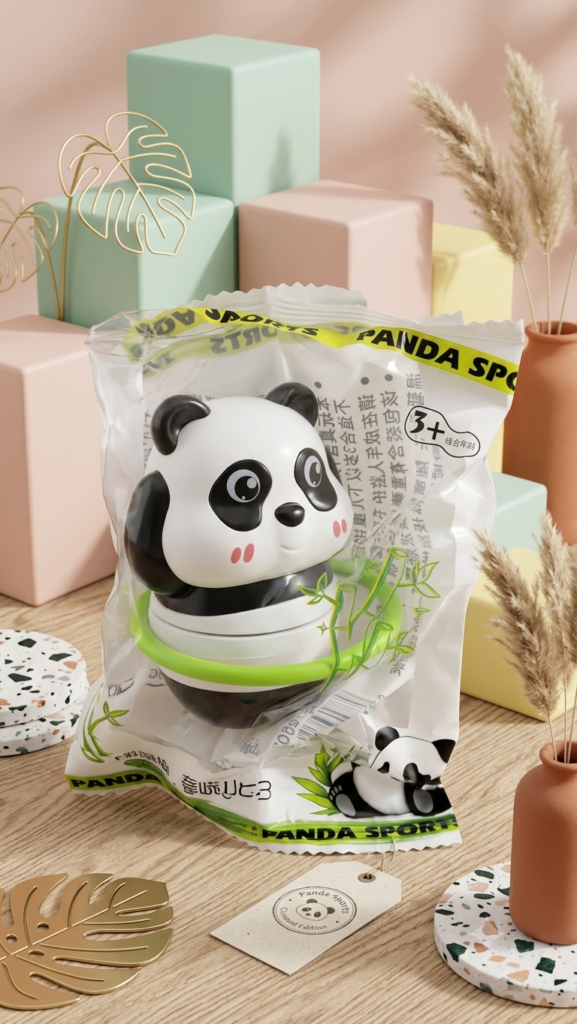 Panda Sports Hula-Hoop Wind-Up Toy 🐼🌀