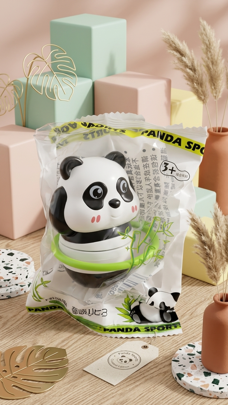 Panda Sports Hula-Hoop Wind-Up Toy ๐ผ๐