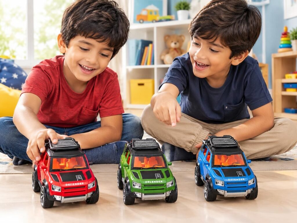 Kids Toy Off-Road SUV Car – 305 Defender Style, Pull-Back Toy Vehicle