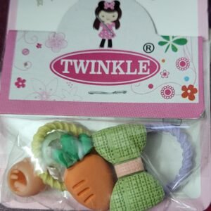 Twinkle Kids Hair Accessories Set for Girls | Cute Cartoon Hair Clips, Colorful Hair Ties & Fancy Hair Accessories[Any 1]